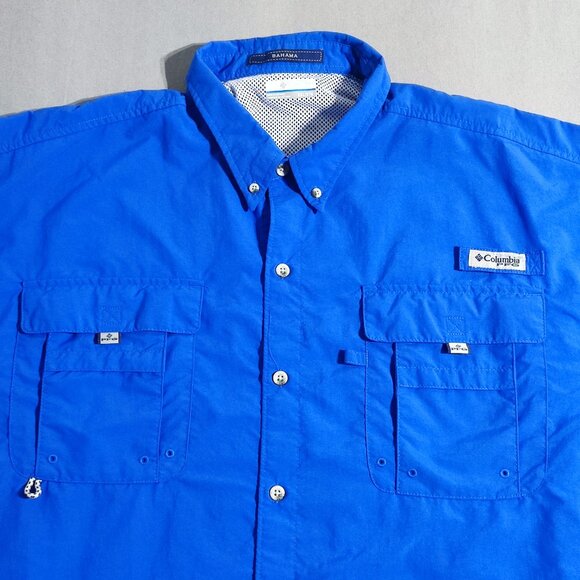 Columbia Bahama PFG Omni-shade men's size 2XL blue mesh lining - Picture 2 of 12